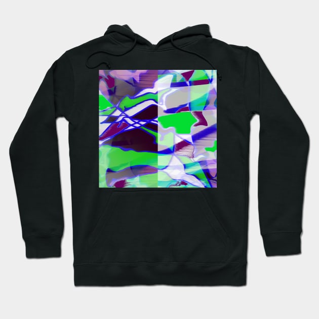 Purple, green and white II Hoodie by TiiaVissak